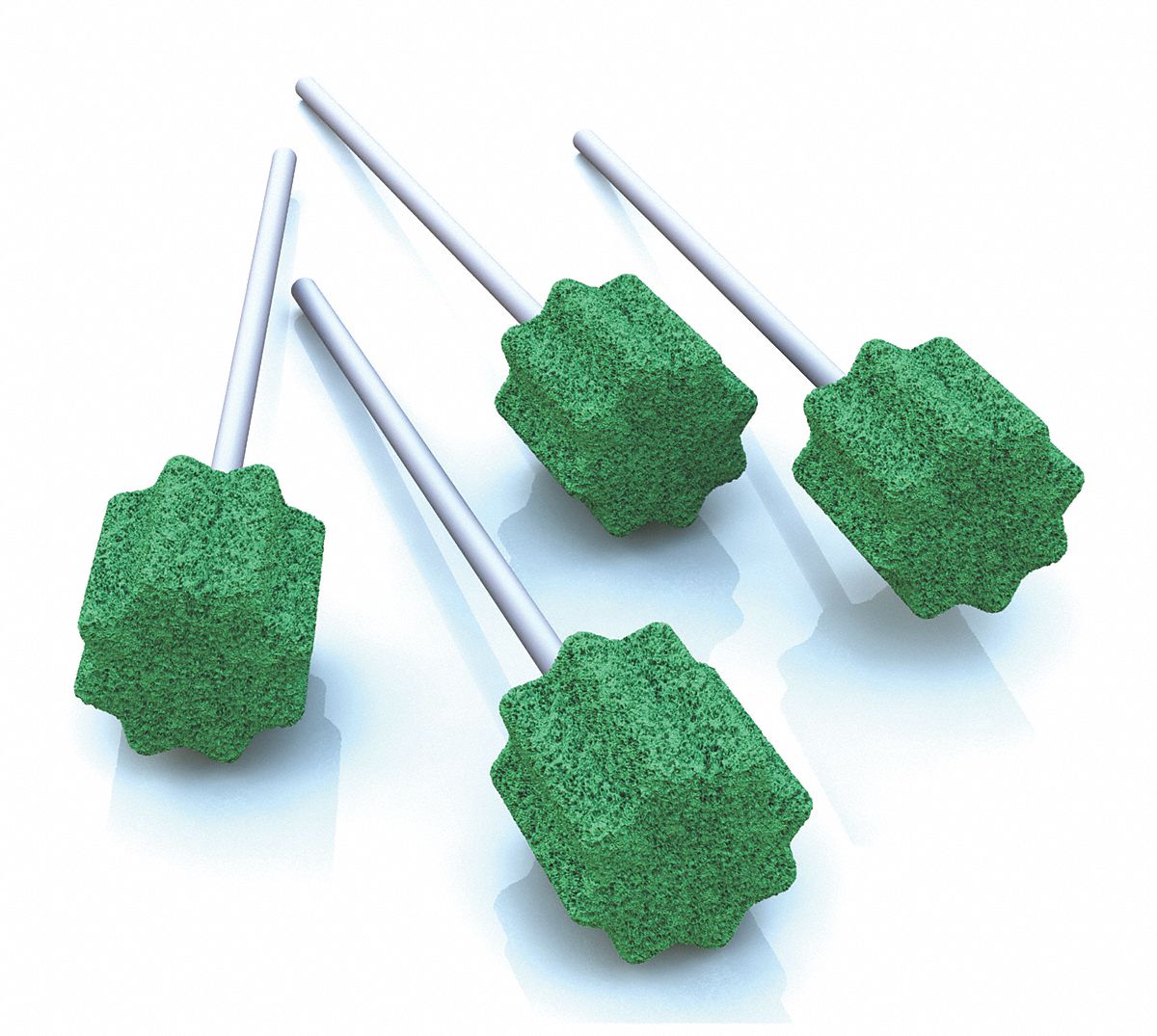 Swabsticks: Non-Sterile, Foam, 3 1/4 in Lg, Paper, Single, 1, 000 PK