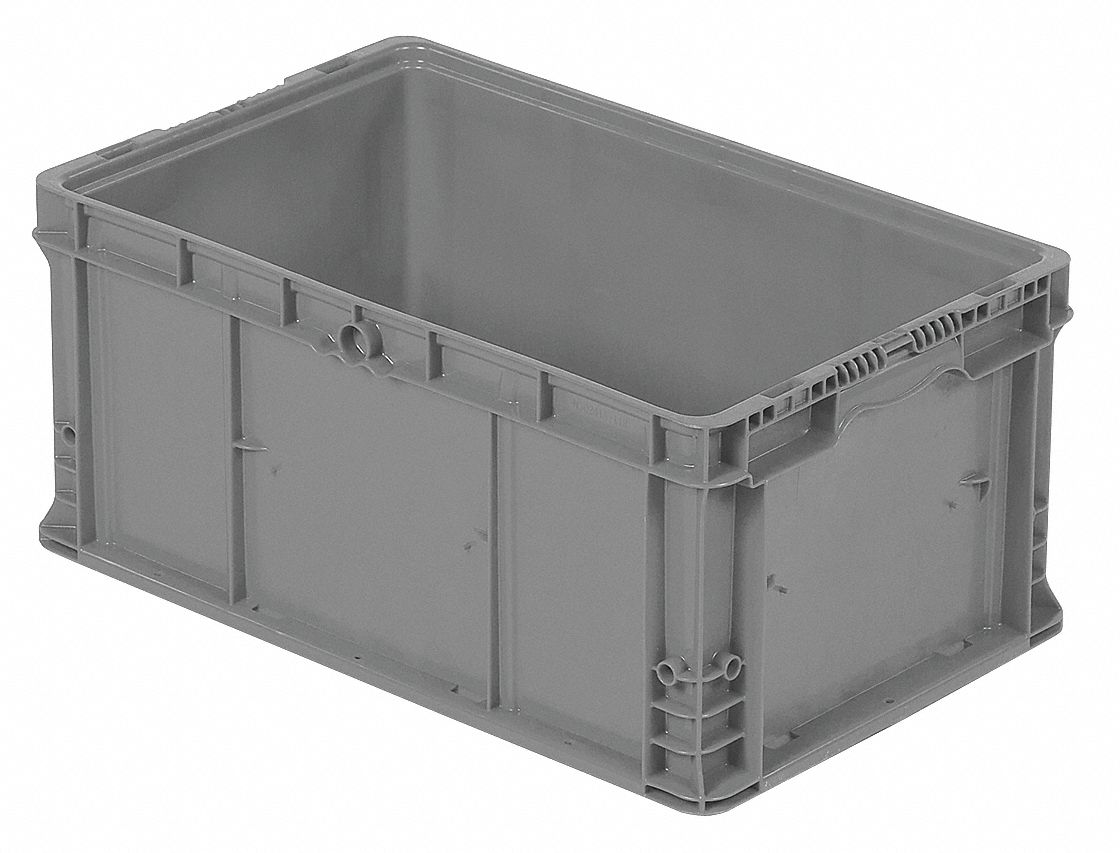 CONTAINER,STACKABLE,GRAY