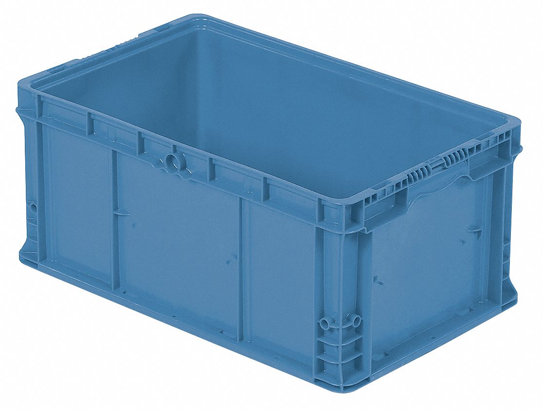 ORBIS Contenedor, Color Azul, Altura Exterior 11-1/2" x 24" de Longitud