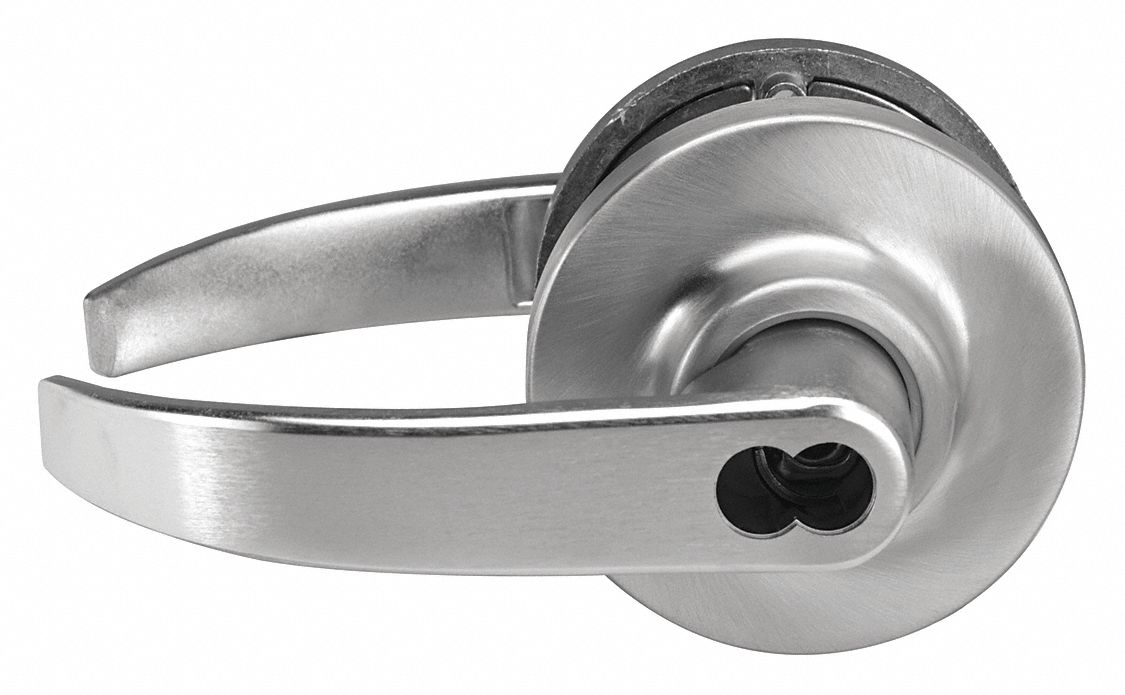 Door Lockset: Classroom Lever Locksets, Chrome, ADA Compliant