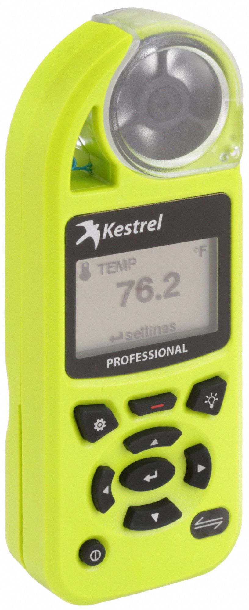 ENVIRONMENTAL METER,HI-VIS GREEN,LCD