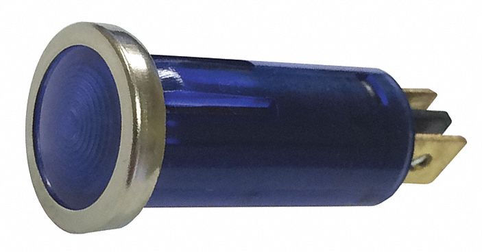 Stop/Turn/Tail Light: LED, Stop, Turn, and Tail Combo Light, Blue, Round, Permanent