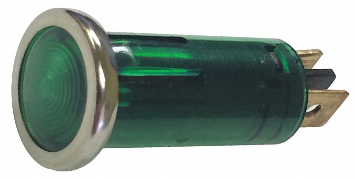 Stop/Turn/Tail Light: LED, Stop, Turn, and Tail Combo Light, Green, Round, Permanent