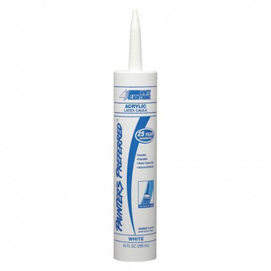 WHITE LIGHTNING, Painter's Preferred, White, Acrylic Latex Caulk