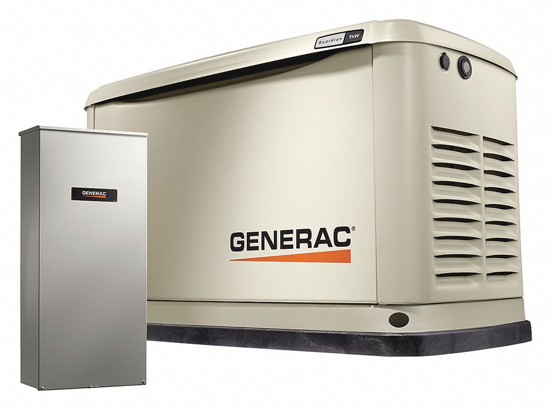 GENERAC Automatic Standby Generator 62dBA 44H 49LX86 7030 Grainger   49LX86 AS01