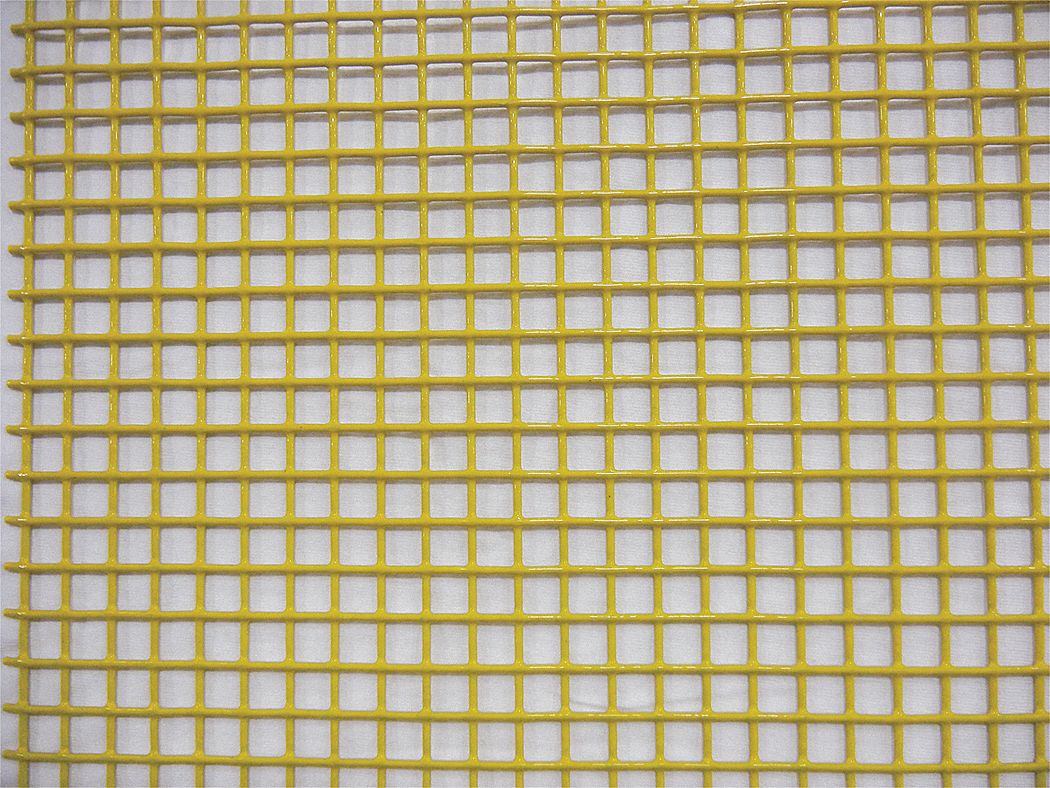 60 Wide Lemon Yellow Vinyl Mesh Fabric