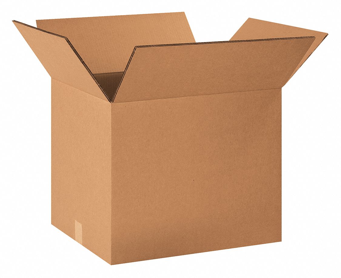 GRAINGER APPROVED Shipping Box, Heavy Duty, Double Wall, 20x16x16 in