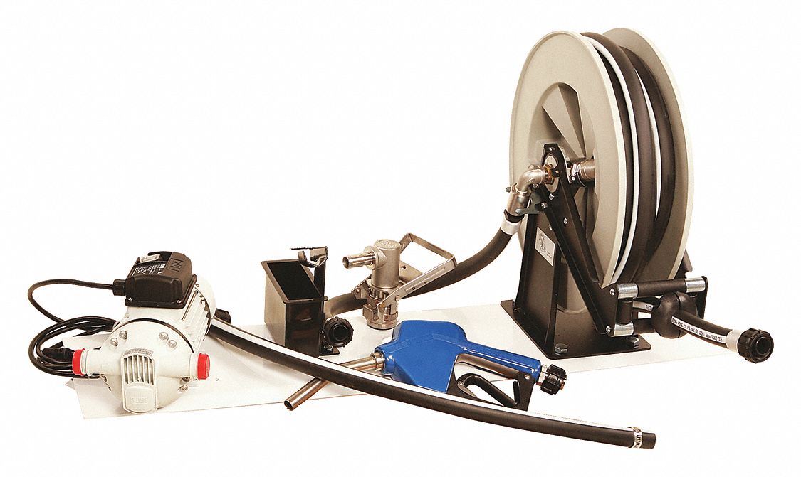 Electric Drum Pump: 115 V AC, 1/10 hp HP, Polypropylene, 8 gpm Max. Flow Rate