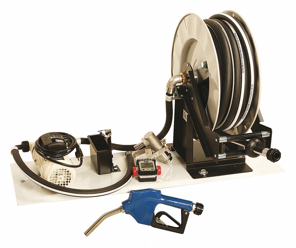 Electric Drum Pump: 115 V AC, 1/10 hp HP, Polypropylene, 8 gpm Max. Flow Rate