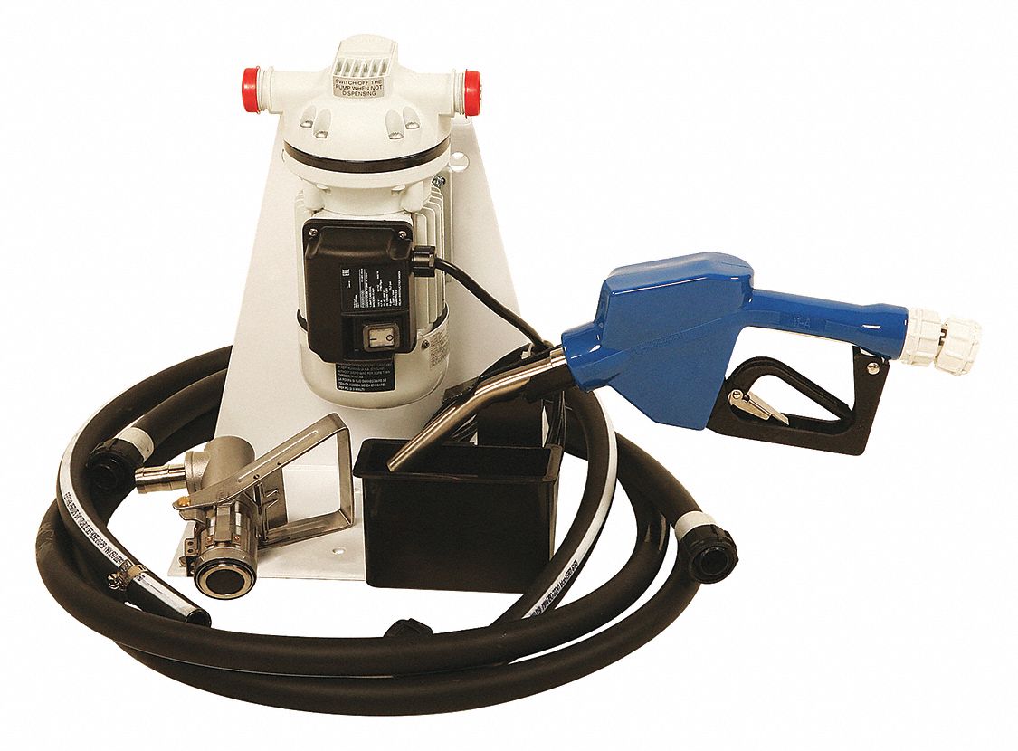Electric Drum Pump: 115 V AC, 1/10 hp HP, Polypropylene, 8 gpm Max. Flow Rate