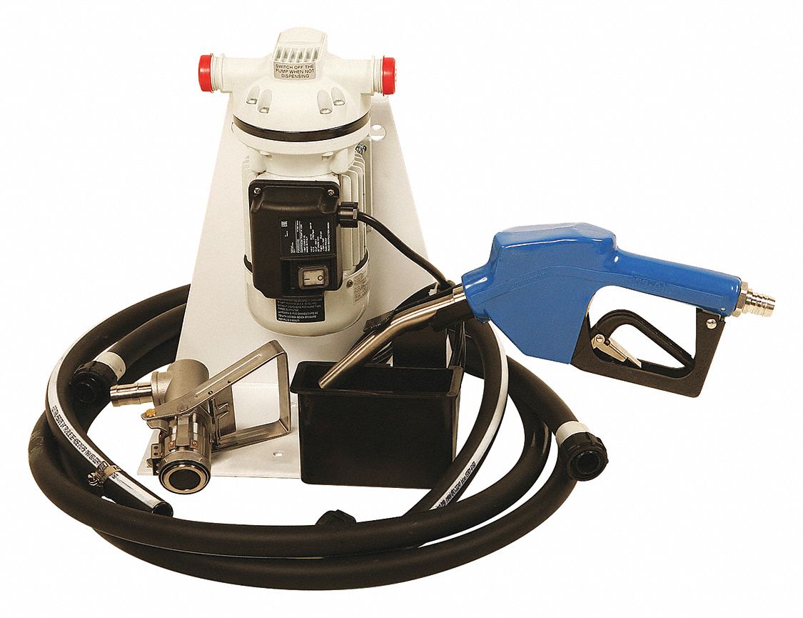 Electric Drum Pump: 115 V AC, 1/10 hp HP, Polypropylene, 8 gpm Max. Flow Rate