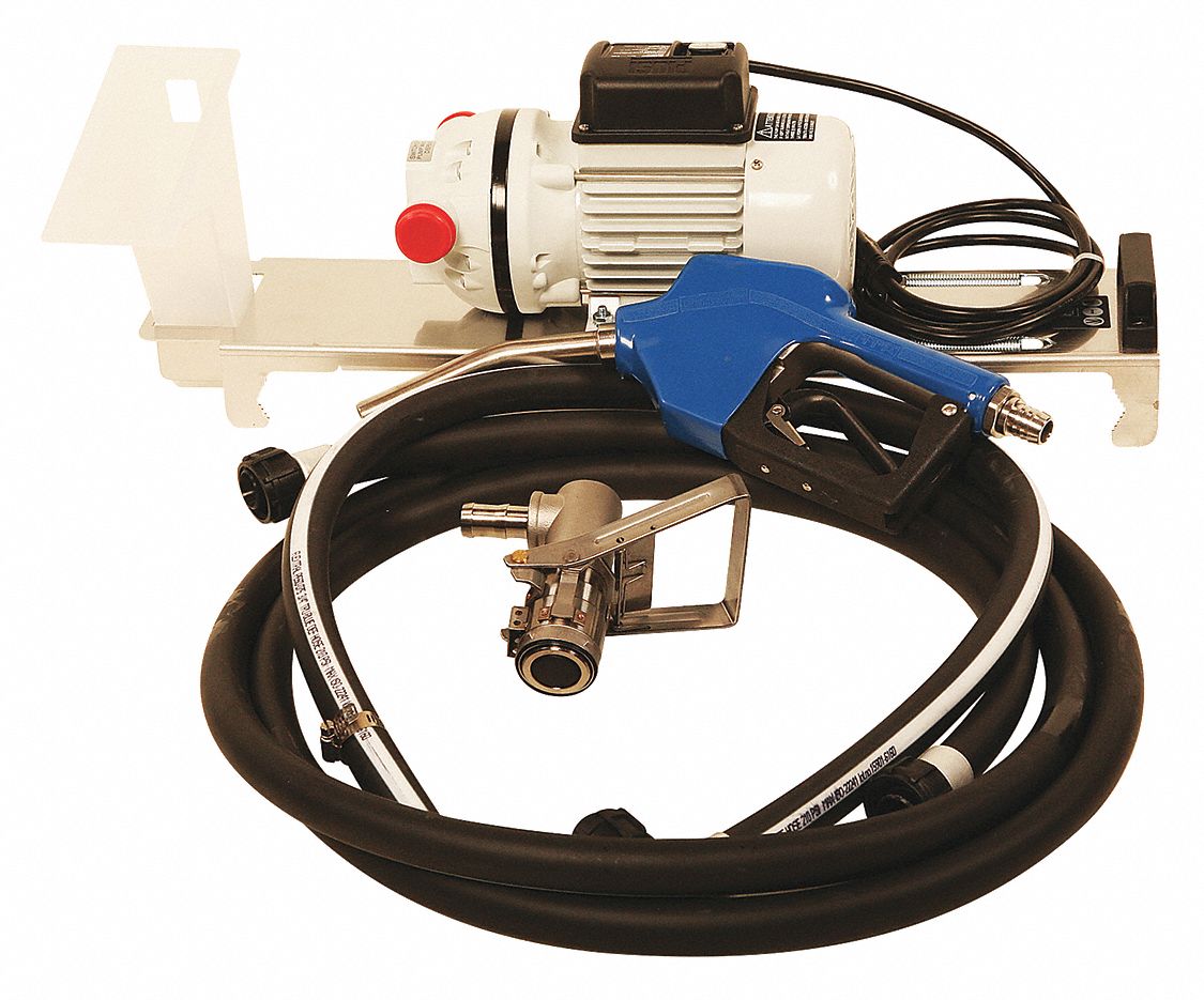 Electric Drum Pump: 115 V AC, 1/10 hp HP, Polypropylene, 8 gpm Max. Flow Rate