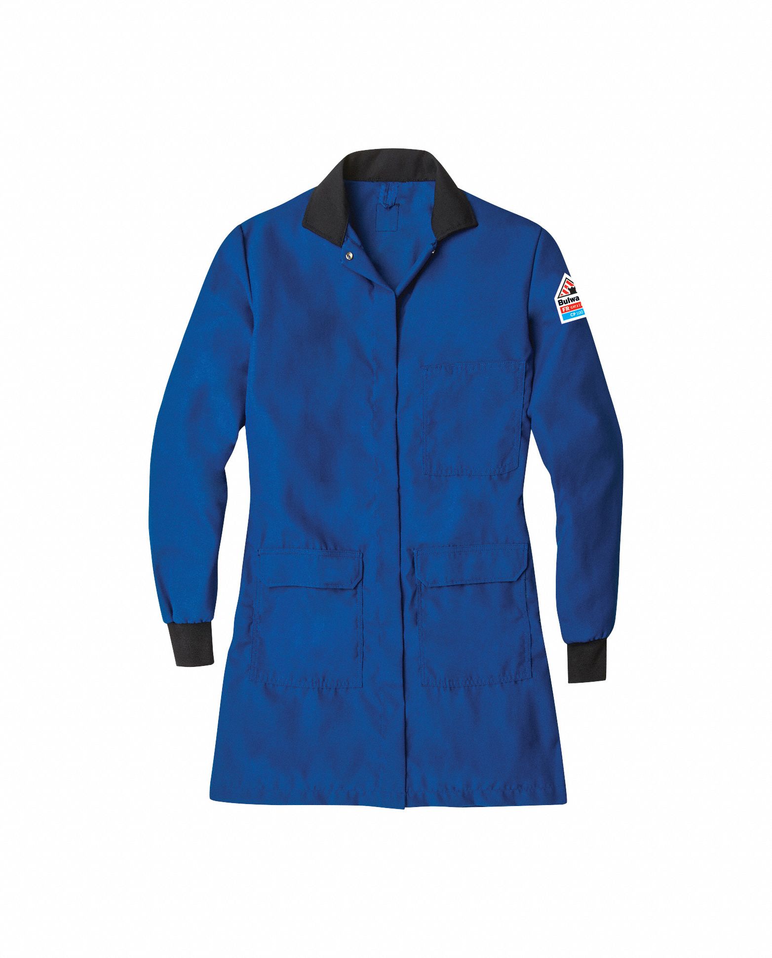FR Lab Coat: 1 PPE CAT, 5.6 cal/sq cm ATPV, Women's, M, Nomex® IIIA ( 4.5 oz ), Snaps