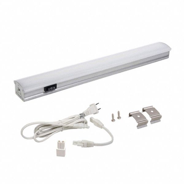 LED Strip Light: LED, 12 in, 12 in Overall Lg, Plug-In, 99 lm Light Output,  90 Color Rendering Index