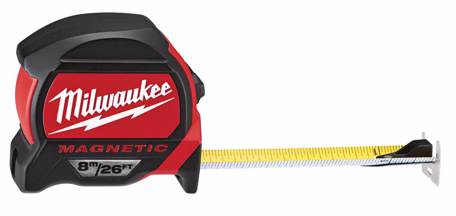 MILWAUKEE Tip Tape Measure, 26 ft./8m Blade L. - 49NW10|48-22-7225 ...