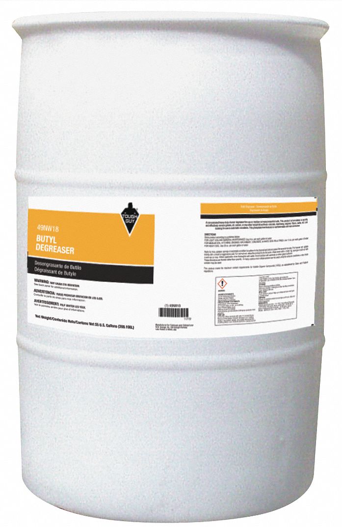 Degreaser: Water-Based, Drum, 55 gal Container Size, Concentrated, 3% VOC Content