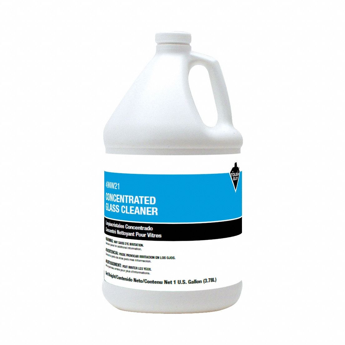 Glass Cleaner: Liquid, Jug, 1 gal, Ammonia Free, Unscented, 1 gal