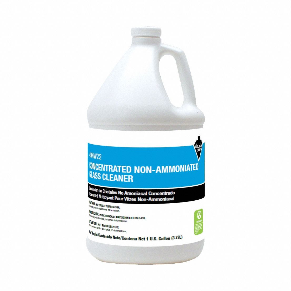 Glass Cleaner: Liquid, Jug, 1 gal, Ammonia Free, Unscented, 1 gal