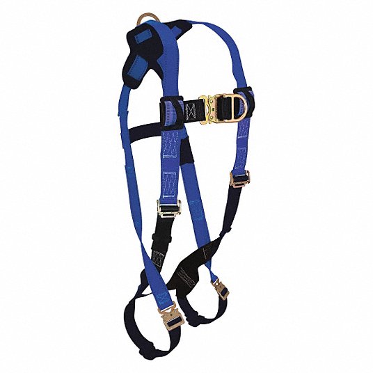 Full Body Harness: Climbing, Vest Harness, Back/Chest, Steel, Leg/Shoulder, 425 lb Wt Capacity