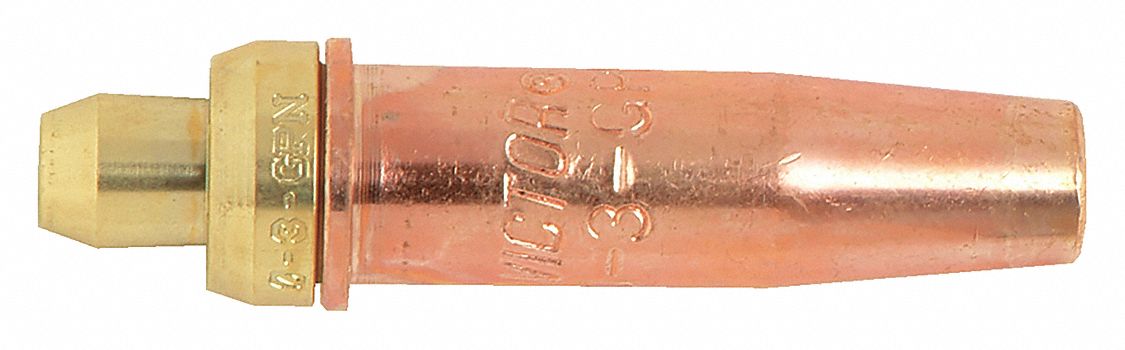 CUTTING TIP, 3-GPN SERIES, SIZE 0, FOR PROPANE & NATURAL GAS, ⅜ TO ½ IN