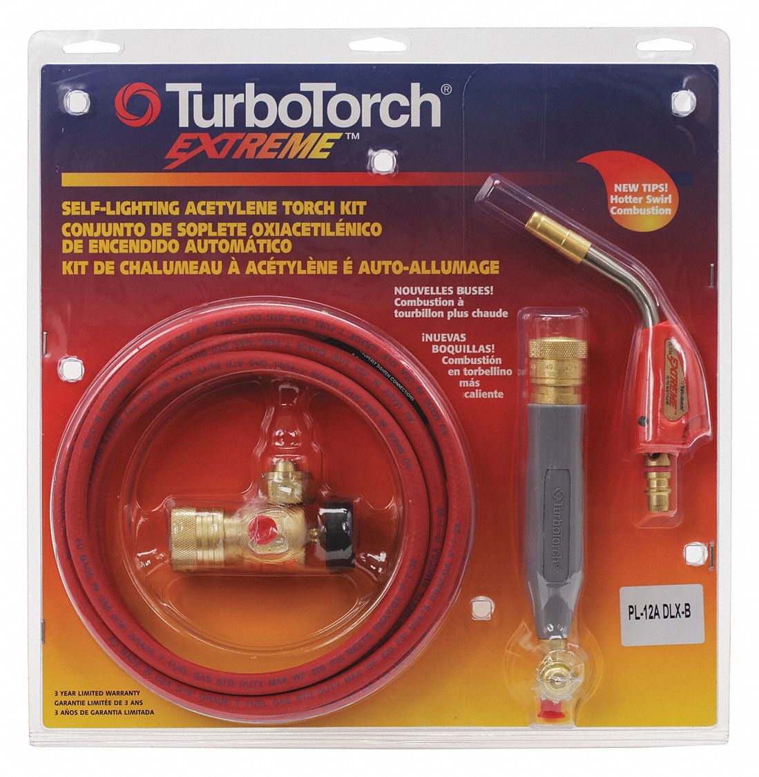 TURBOTORCH Standard Torch Kit, Acetylene, Self Igniting - 49NX04|0386