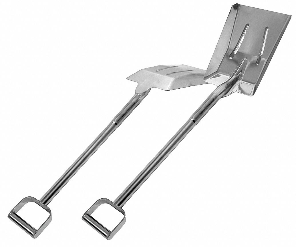 SHOVEL,REINFORCED,STAINLESS STEEL,40IN.