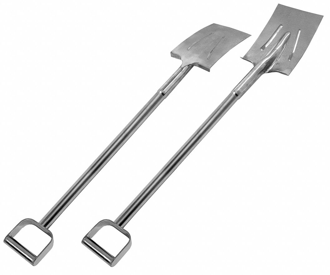 SHOVEL,REINFORCED,STAINLESS STEEL,39IN.