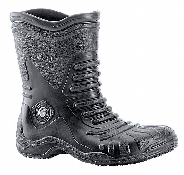 49R234 - Boots Size 10 10 Height Black Plain PR