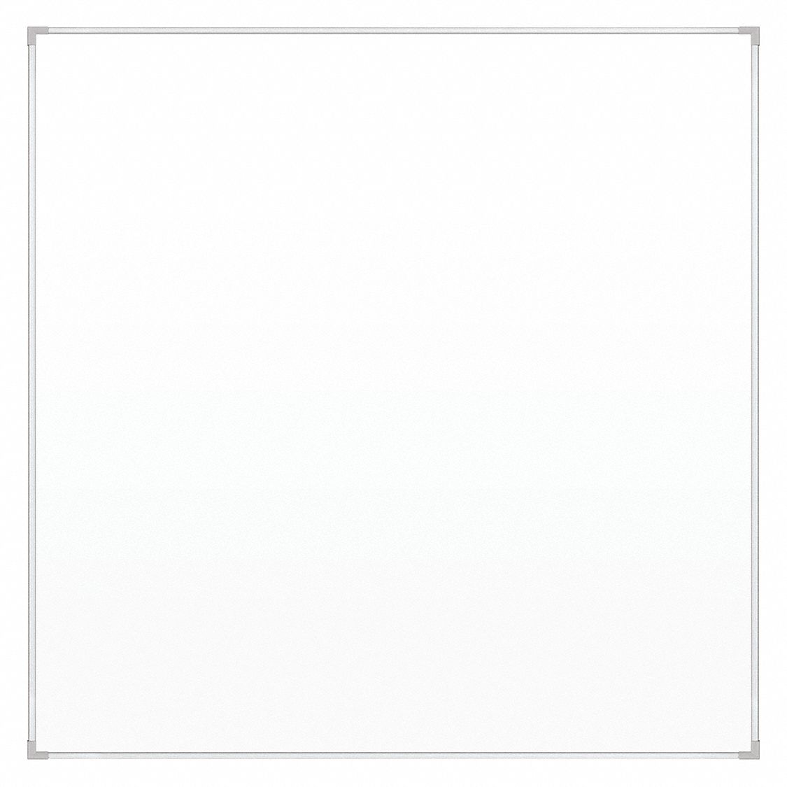 DRY ERASE BOARD,WHITE,48 IN H,48 IN WD