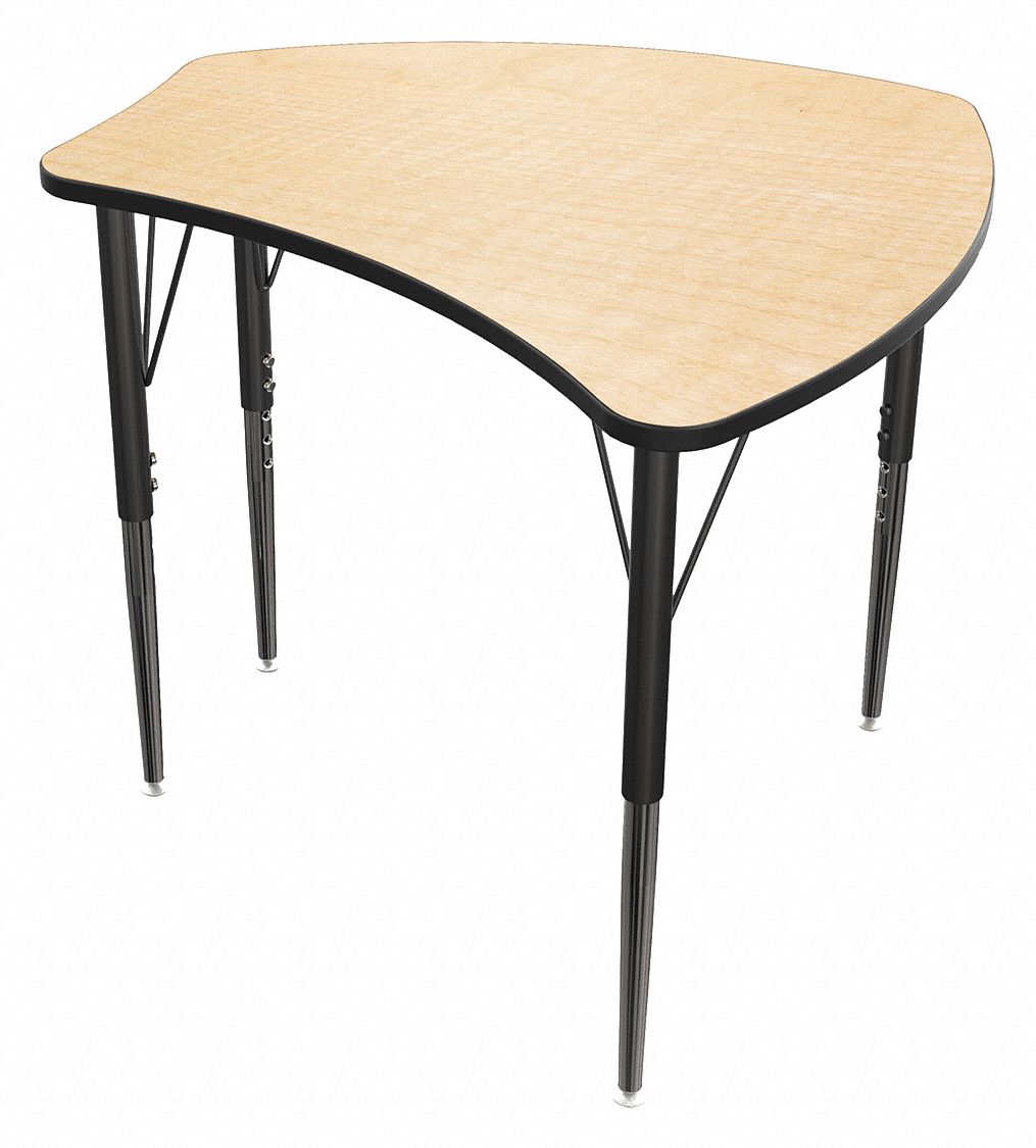 Balt Student Desk 22 To 29 H Fusion Maple 49rp16 90580