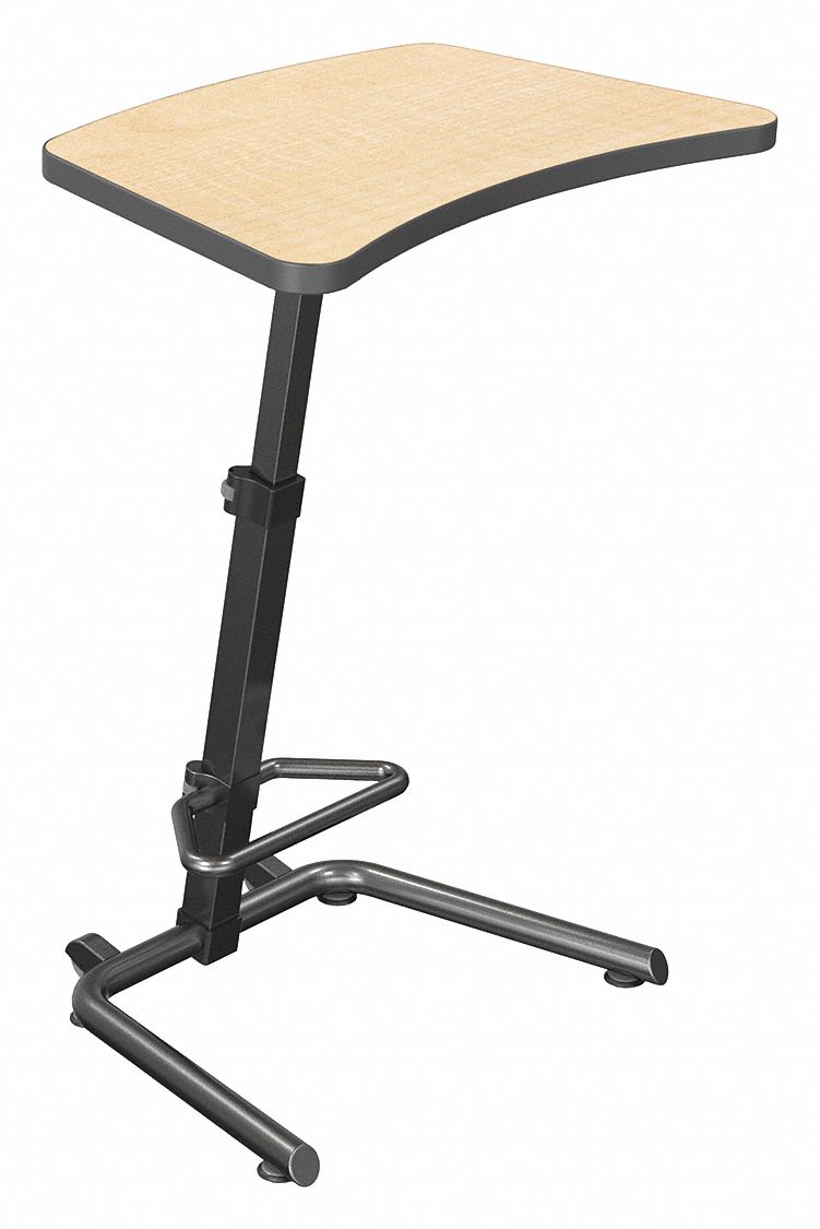 Balt Student Desk 26 To 43 H Fusion Maple 49rp75 90532 7909