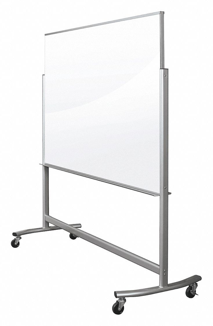 Mobile/Casters, 48 in Dry Erase Ht, Dry Erase Board 49RP8174951