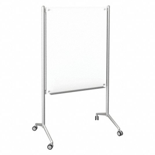 Mobile Casters, 48 In Dry Erase Ht, Dry Erase Board - 49rp82