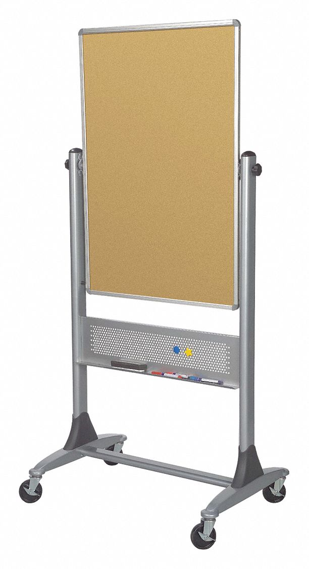 BESTRITE, Cork, 40 in Dry Erase Ht, Dry Erase Board 49RR04669RUHC