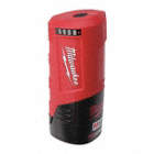 PORTABLE POWER SOURCE, RECHARGEABLE, 12V, 1.5 AH, 2 X 2 X 4¾ IN, FOR M12 SERIES BATTERY