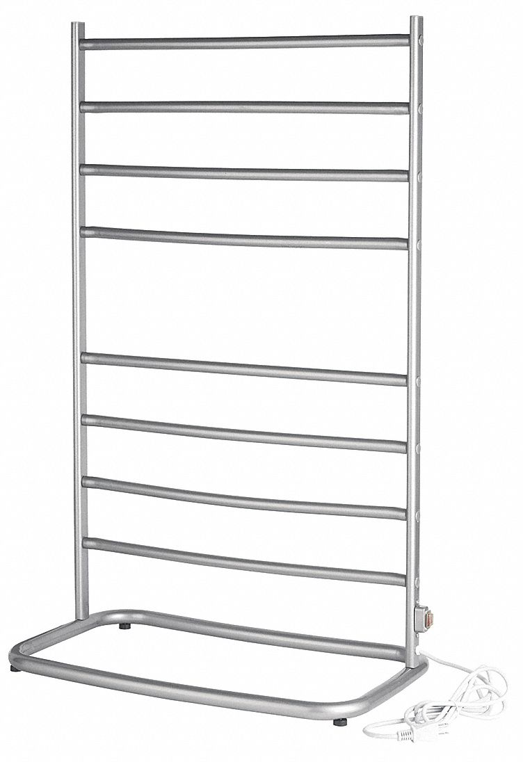 Towel Warmer: WR-WHS, 39 in x 25 in x 14 in, 24 in Bar Wd, Metal, Satin Nickel