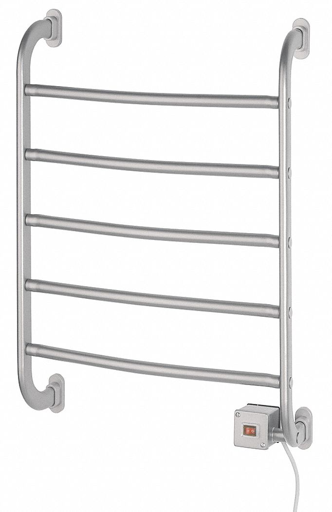 Towel Warmer: WR-HSRS, Wall Mount, 26 in x 19 in x 6 in, 24 in Bar Wd, Metal