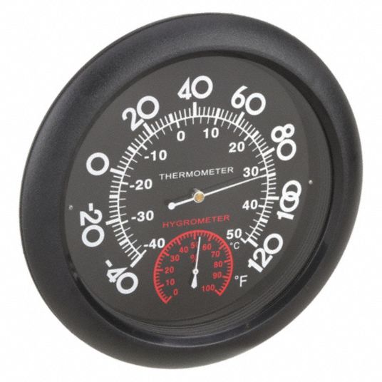 Thermometer with hygrometer, analogue