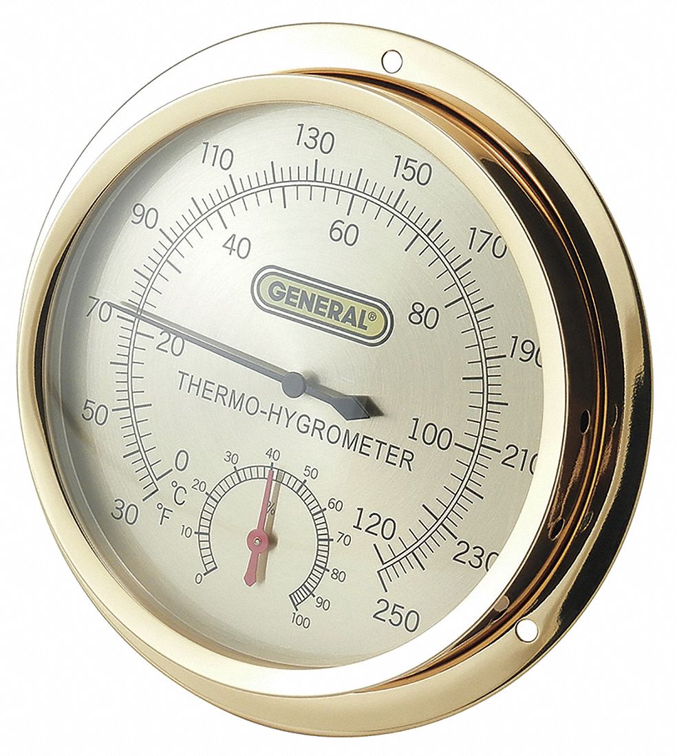49T438 - Analog Thermometer 30 to 250 Degree F