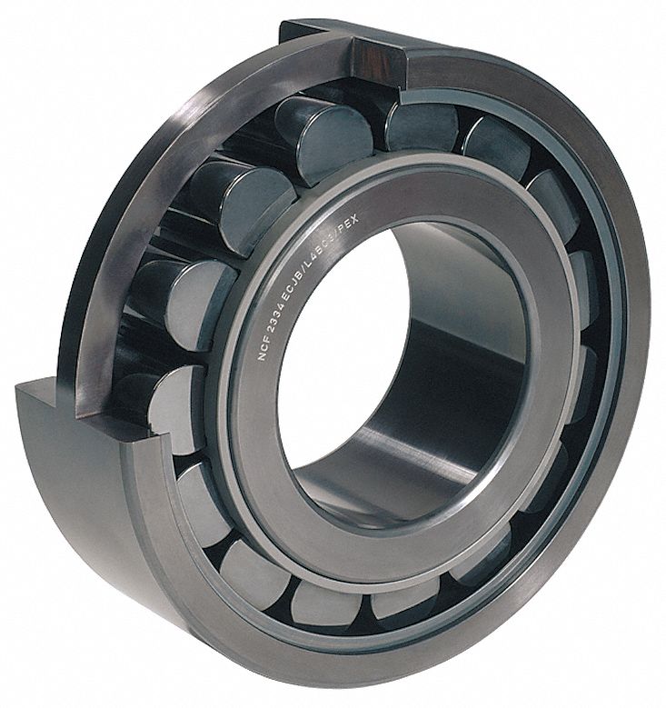 SKF Cylindrical Roller Bearing: 206, 30 mm Bore, 62 mm OD, 16 mm Overall  Wd, Cylindrical, NJ 206 ECP