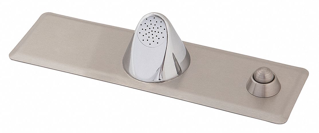 Ligature Resistant Bathroom Faucet: WH3373, Centerset, Brass, Chrome, Manual, Pneumatic