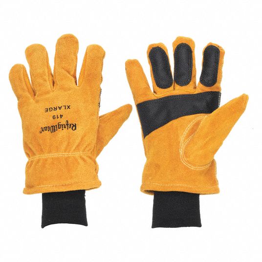 REFRIGIWEAR, XL ( 10 ), -30°F Min Temp, Leather Gloves - 49T980 ...