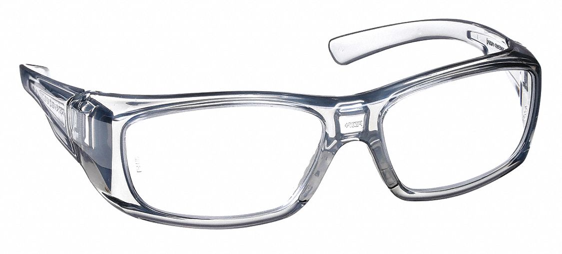 LUNETTES DE LECTURE DE SÉCURITÉ, MONTURE INTÉGRALE, ENVELOPPANTE, NYLON/PC, ANTIRAYURES, GR/TRSP, +2,00