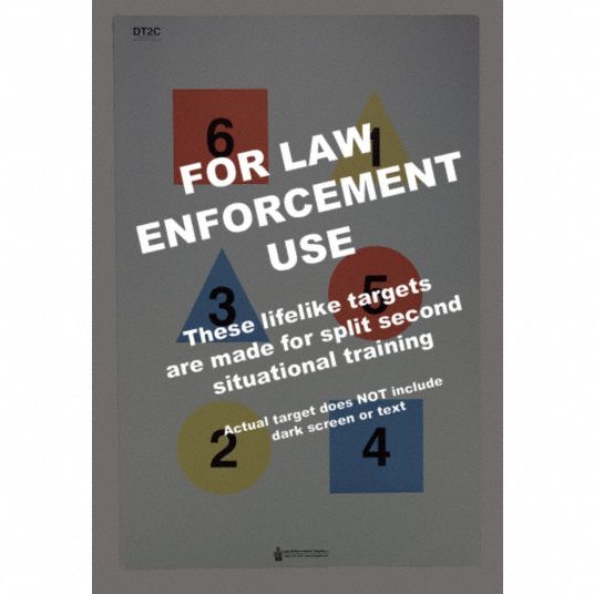 ACTION TARGET, Paper, Command Training Target, Four Color Discretionary ...
