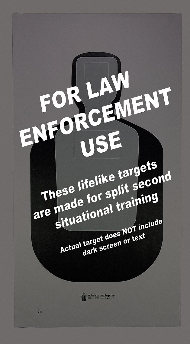 Shooting Range Targets: Paper, Silhouette Target, 3 3/4 ft Ht, 24 in Wd, Green, 100 PK