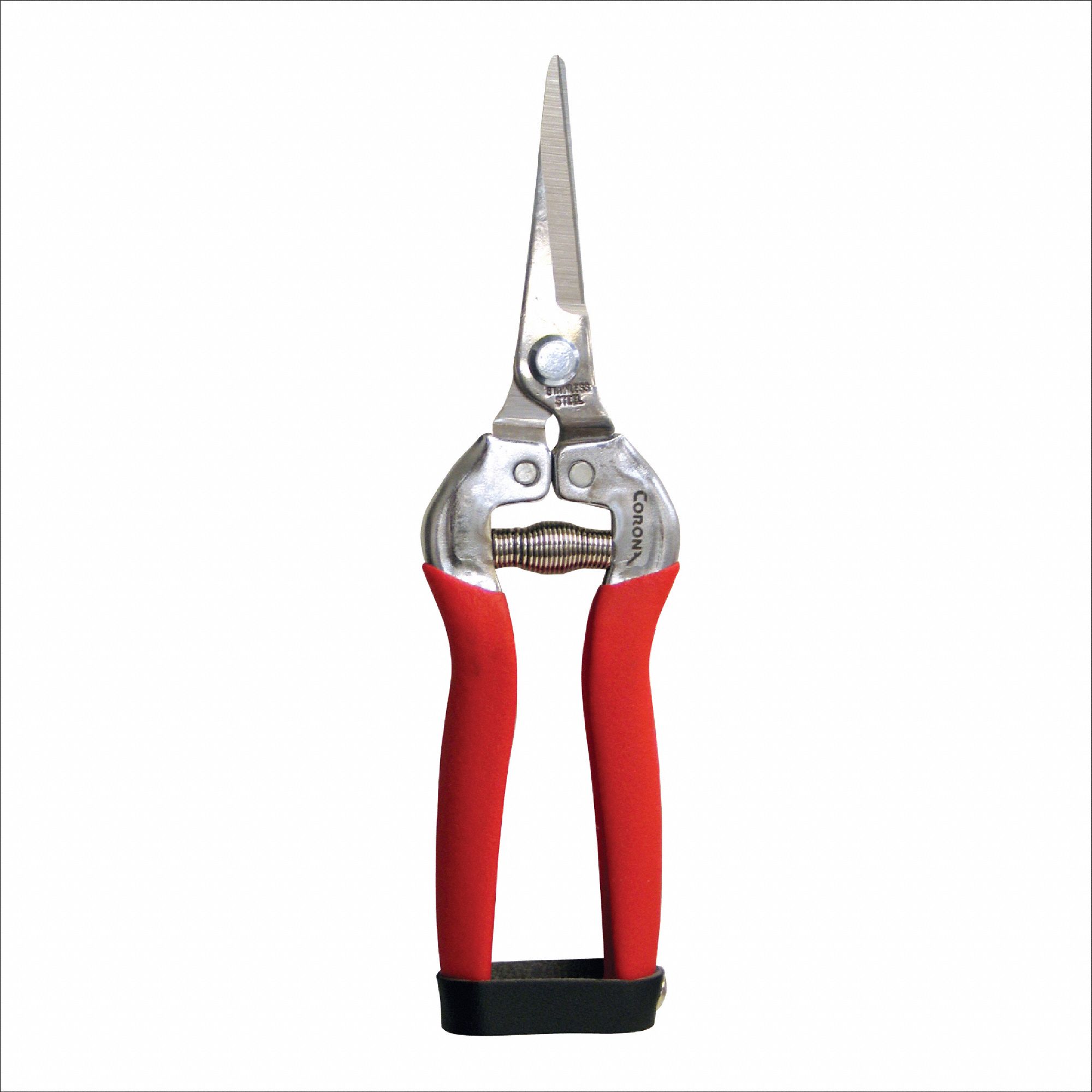 Pruner: 1 3/4 in Blade Lg, 7 1/2 in Overall Lg, 3/8 in, Stainless Steel, Metal