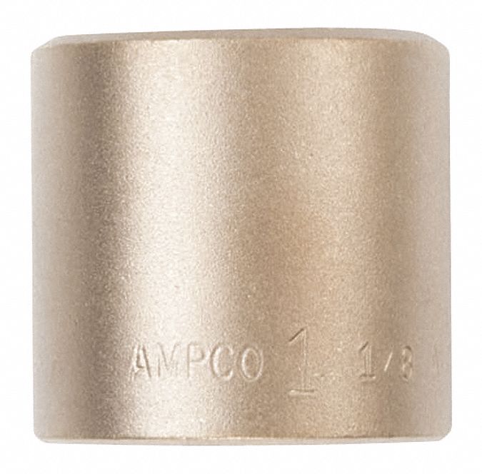 Nonsparking Socket: SAE, 1 in Drive Size, 2 13/16 in Socket Size, 6-Point, Std, Unfinished