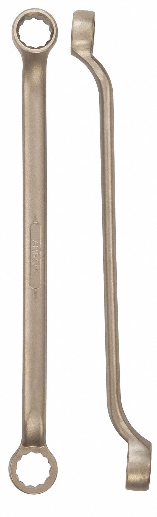 Box End Wrench: Natural, 1 3/16 in_1 1/4 in Head Size, 13 in Overall Lg, Std