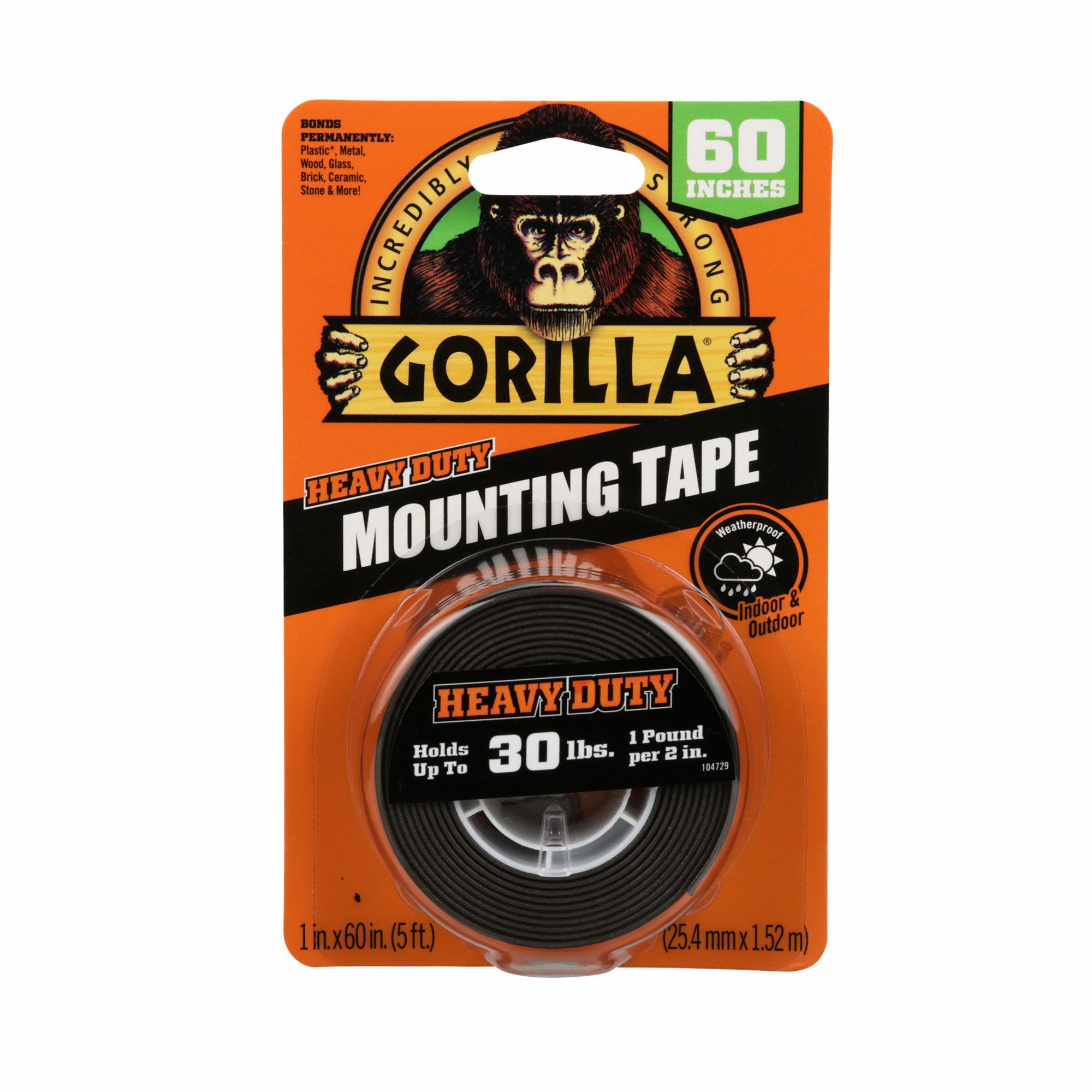 Gorilla Tape Type Double Sided Foam Tape Tape Brand Gorilla Imperial Tape Length 1 3 4 Yd 49uu23 Grainger