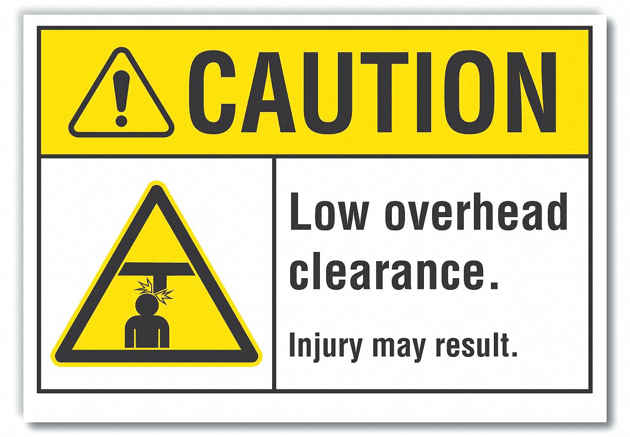 low clearance sign